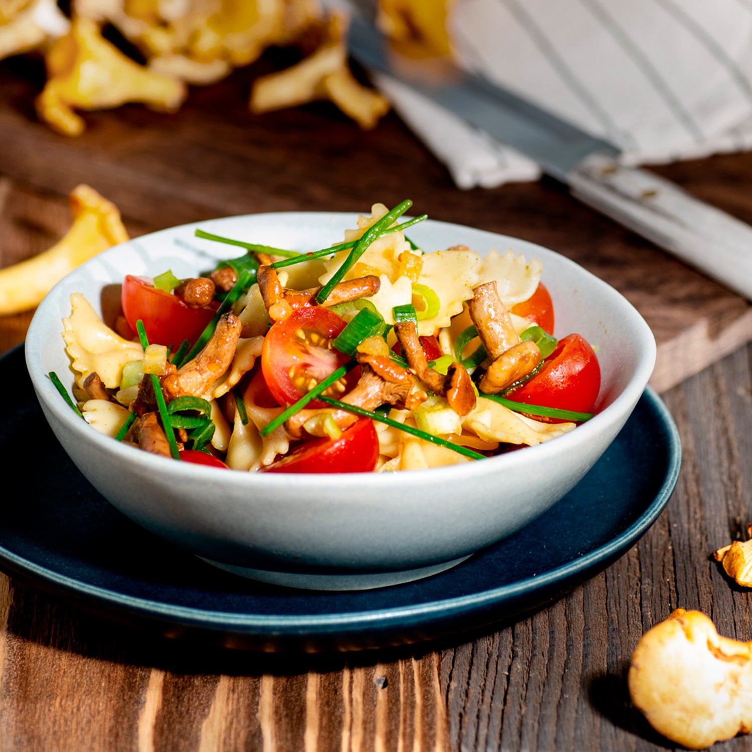 Nudelsalat mit Pfifferlingen – Lindner Nudelsalat mit Pfifferlingen – Lindner